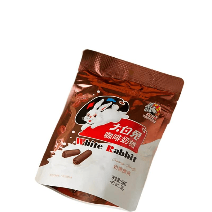 【中国直送】白うさぎミルクキャンディ コーヒー味 58g×1袋