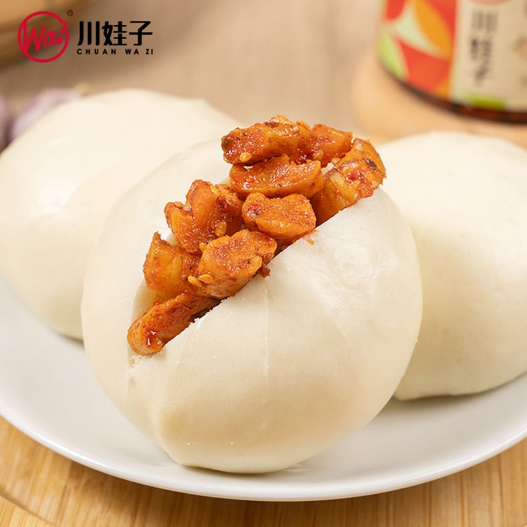 チュアンワジ クリスピー大根（230g、辛味） - ご飯、麺類、漬物、ソースに最適です。また、パリパリとした食感の山大根がお好きな方にもおすすめです。[厚さ0.8cm、一口サイズ] パンのお供にも。 4