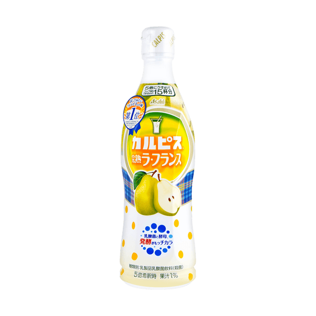 可爾必思calpis 梨子乳酸菌飲料 5倍濃縮 15份入 可兌氣泡水衝調 470