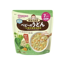 WAKODO 7M+ Raku-Raku Manma Baby Udon 10 kinds of green vegetables 115g