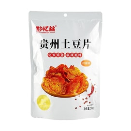 黔忆丝 贵州土豆片 薯片 甜辣味 50g【贵州特产】【香辣酥脆】【网红零食】