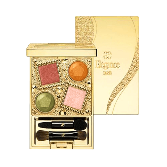 ELEGANCE 雅莉格絲||復古寶石四色珠光眼影盤||#35 4.9g