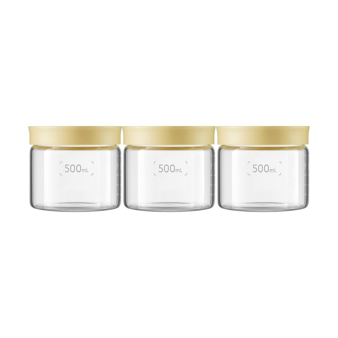 BUYDEEM 밀봉 용기 멜로우 옐로우 500ml 3종 세트