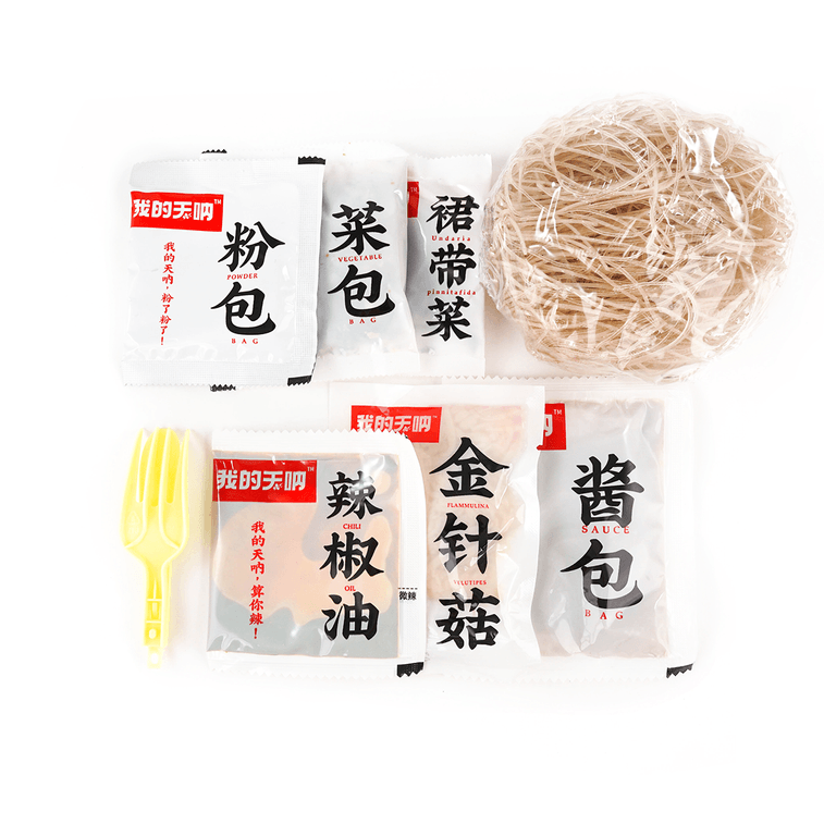 【抖音小红书爆款】我的天呐 川香花甲粉 冲泡速食 134g 出口版无花甲肉 11