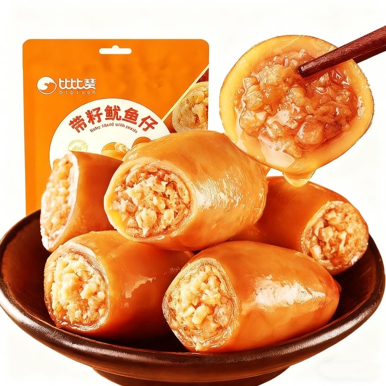 ビビザン 子持ちイカ ヘルシー子持ちイカ そのまま食べられるシーフード 袋入り [BBQ風味] 90g 8