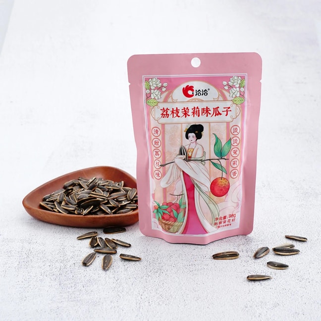 Lychee & Jasmine Flavor Roasted Sunflower Seeds 3.46oz【Seasonal Limited】