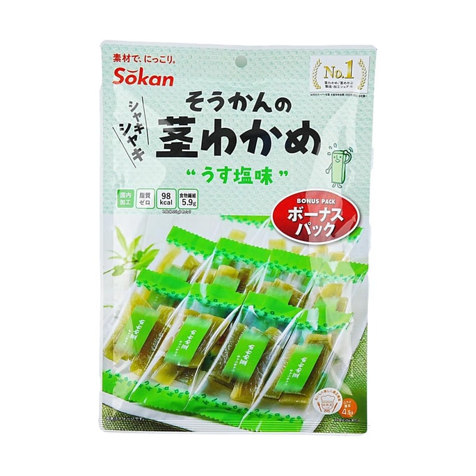 日本SOKAN壯關 脆皮爽海帶條 原味 105g【0脂低卡高膳食纖維】