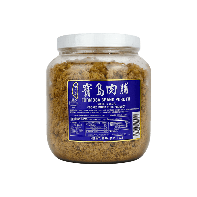Formosa Large Pork Fu USDA Certified  18oz