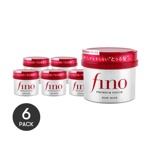 Masque capillaire réparateur Premium FINO -, 8,11 oz *6 L'emballage peut varier【Ensemble économique】