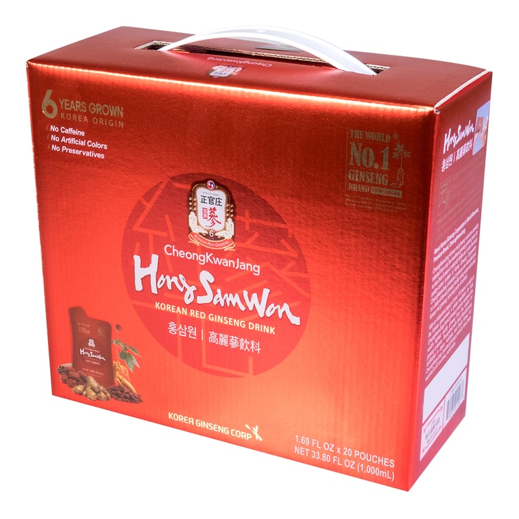 韓國CHEONG KWAN JANG正官莊 紅參園滋養養顏6年根高麗參飲品 上班族必備 50ml*20袋入 14