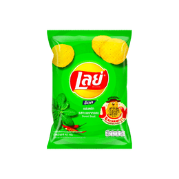 【Thailand Exclusive】Sweet Basil Potato Chips, 1.48oz