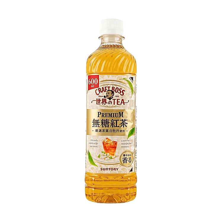 サントリー クラフトボスワールドティープレミアム無糖紅茶 20.29 fl