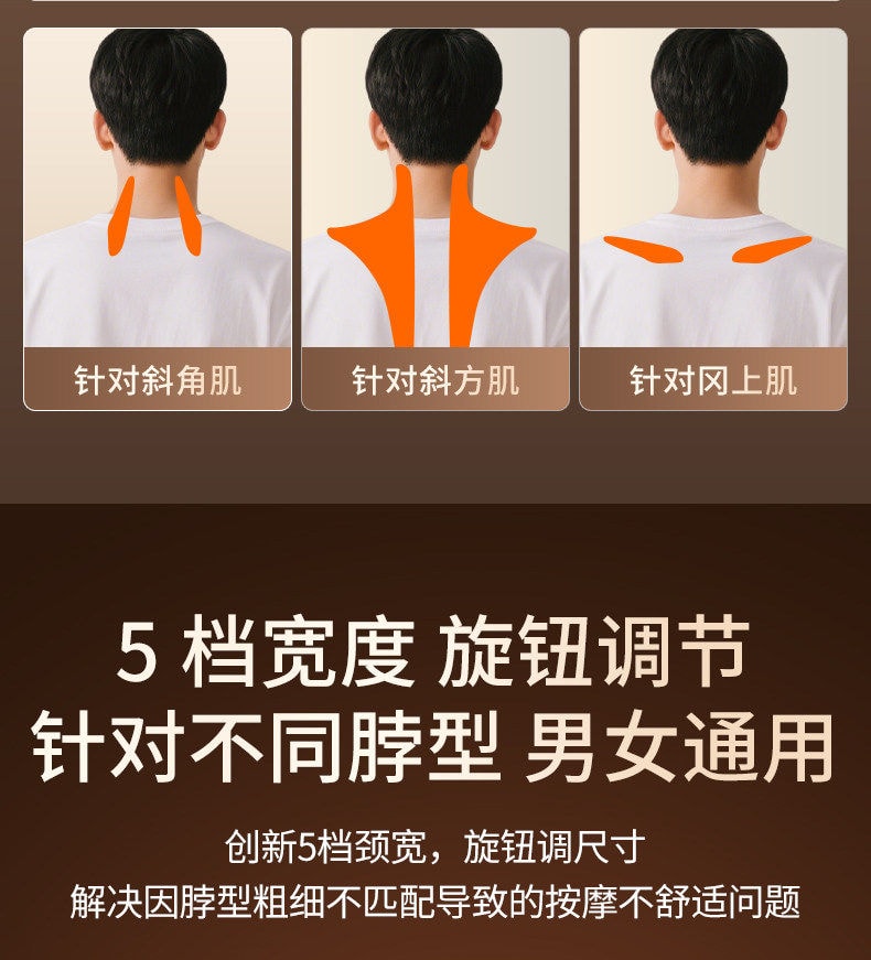 【中国直邮】 倍轻松 肩颈按摩仪颈椎枕颈部按摩器腰部背部全自动揉捏 放松斜方肌 肩颈消除富贵包 N5S3 一台装