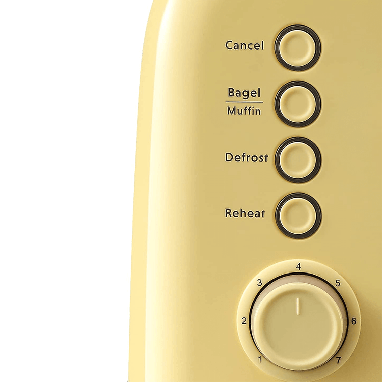 2구 스테인리스 스틸 토스터 DT620 옐로우 9