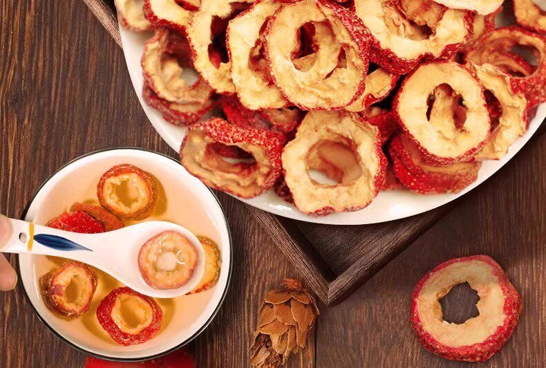 北京同仁堂 山楂干 150g【健脾胃 促消化】泡水特级干山楂片 中药材正宗无添加 无核肉厚消食解腻 降脂降压促进代谢 新老包装随机发货