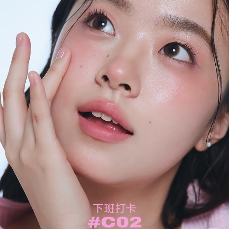 JUDYDOLL橘朵 水感精华多用膏 腮红眼影口红修容 一膏搞定全脸 显白清透素颜气垫腮红 #C02下班打卡【玫瑰豆沙粉 淡颜小白花既视感】 4