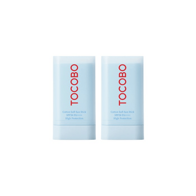 【韓國直郵】 韓國 TOCOBO 輕柔空氣感防曬棒 19g 兩裝 SPF50+ / PA++++ 純素 控油水潤 抗氧修護 舒緩敏感肌 無油清爽