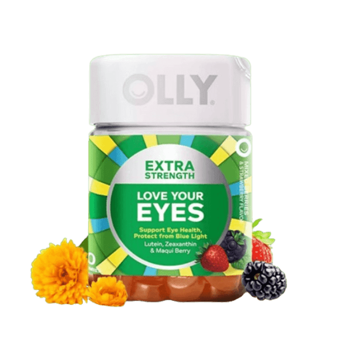 【中國直郵】 OLLY 葉黃素酯 護眼保健品成人保護眼睛軟糖進口 50粒/瓶