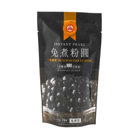 台灣五福圓 免煮粉圓 波霸 黑糖味 210g【珍珠奶茶靈魂】【微波爐2分鐘沖泡即食】
