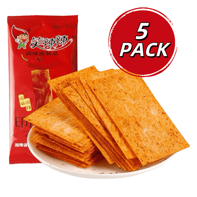 Indian Flying Pancake Spicy Slices Very spicy and numbing 14g*5bag