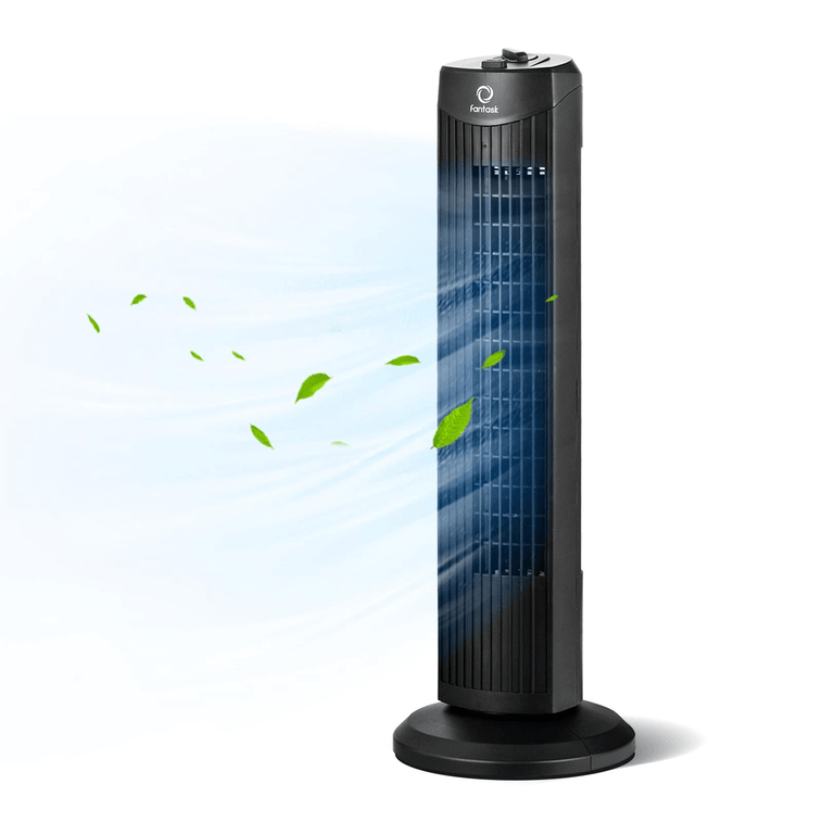 Fantask 35W 28 Quiet Bladeless Oscillating Tower Fan-Black 3