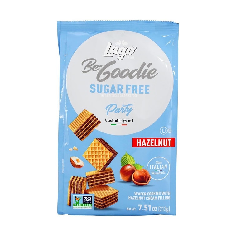 義大利GASTONE LAGO 無糖榛果威化餅乾 213g 3