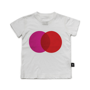 Nununu Kids Colorful Circle T-Shirt - White/Red 4-5Y