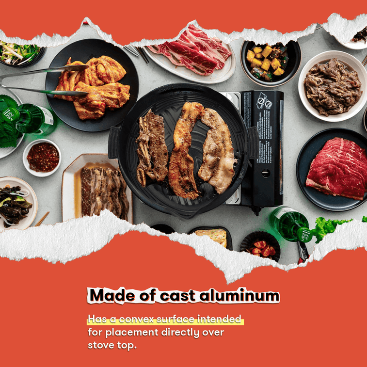 日本PEARL LIFE珍珠生活 铝铸不粘烤盘 烤肉烧肉架 HB-3555 明火专用 340X295X60mm【宅家烤肉必备】 4