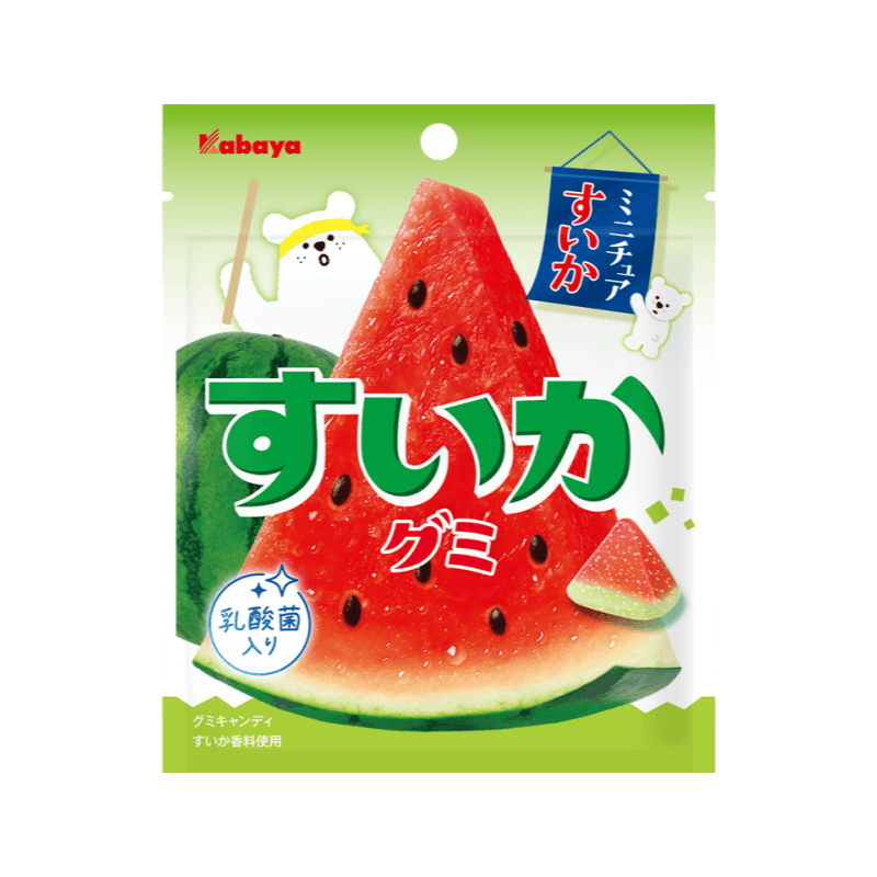 【日本直郵】 日本 KABAYA 期間限定 夏日西瓜軟糖 50g