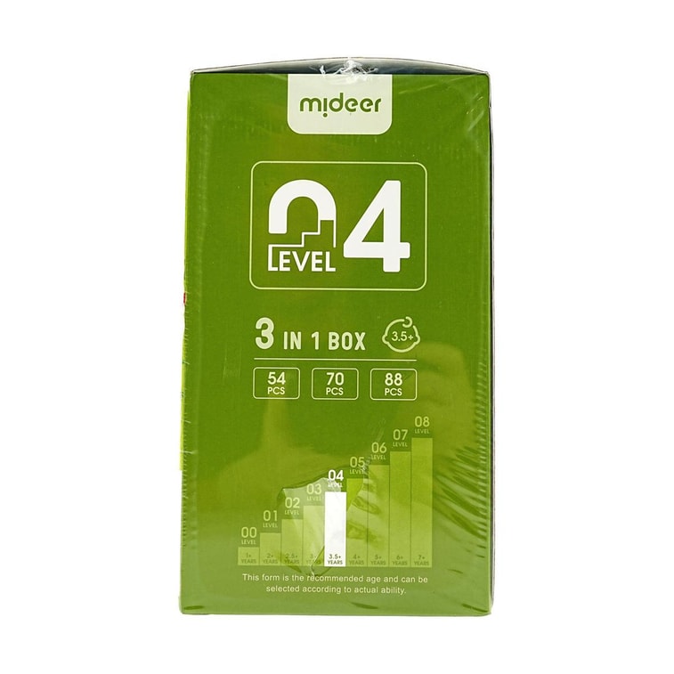 MIDEER彌鹿 兒童拼圖 大拼圖玩具 寶寶啟蒙益智玩具 4階恐龍世界 建議4歲寶寶 3