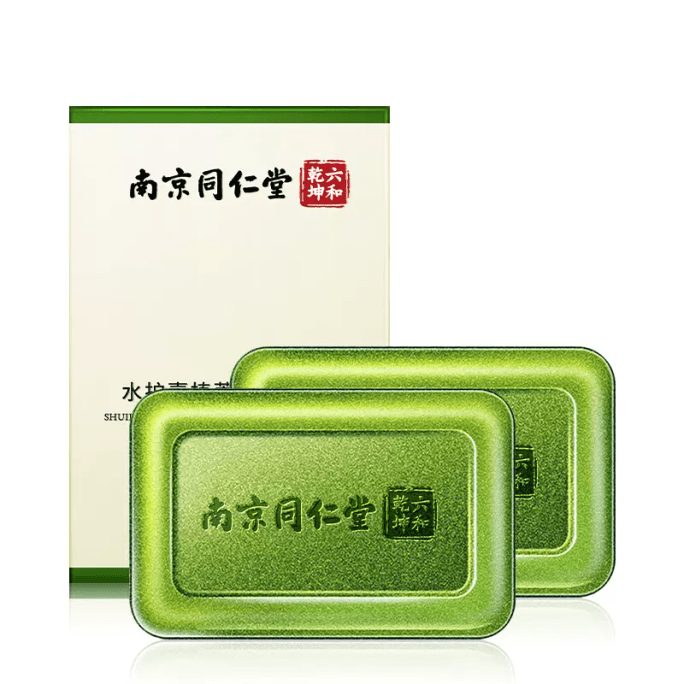 Nanjing Tongrentang Sea Salt Anti-mite Soap Mite Sulfur Face Wash Soap Back 115g*1 Box
