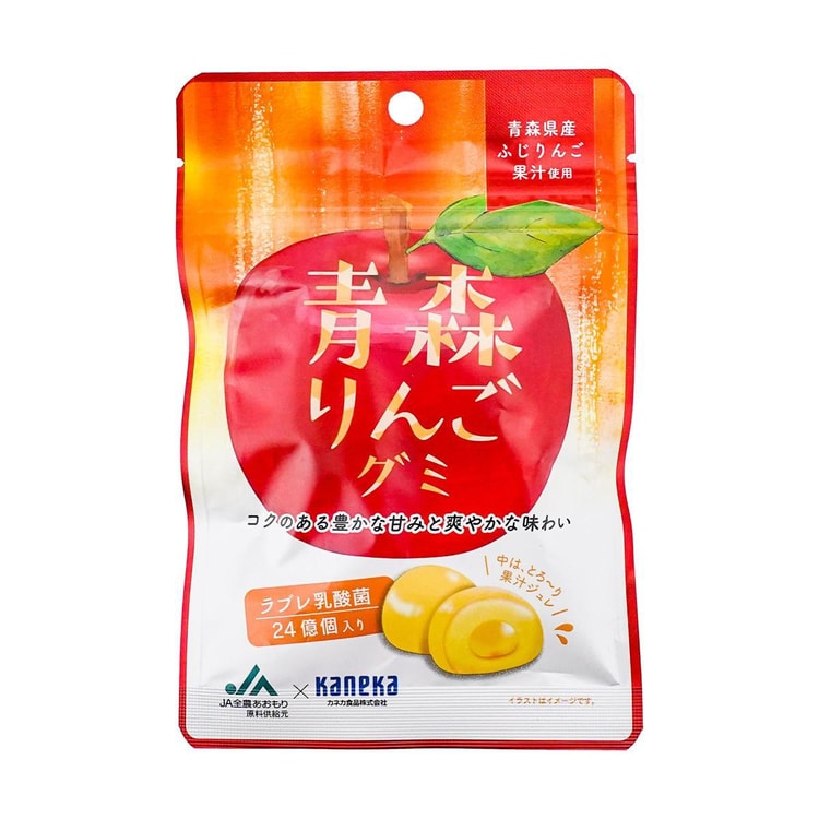 KANEKA 青森フジリンゴ 乳酸菌グミキャンディ 1.4オンス - Yami