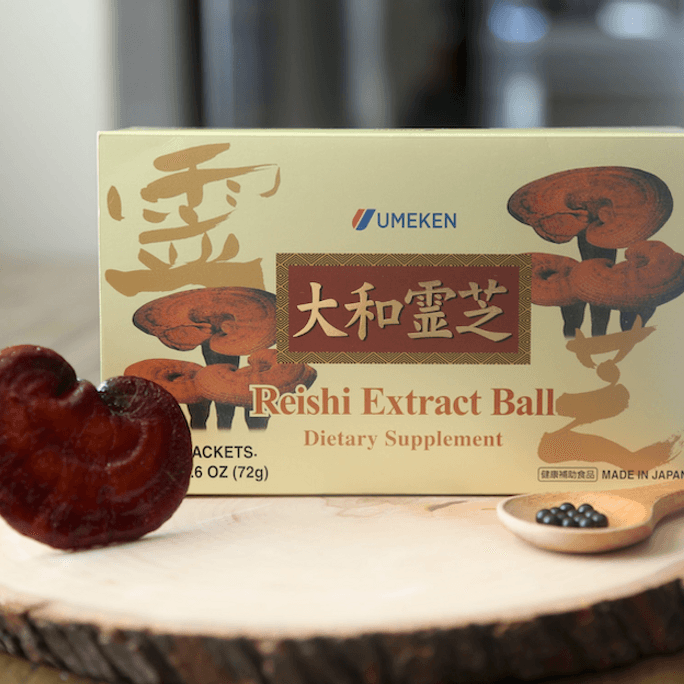 UMEKEN Reishi Extract Balls 2 month  supply 72g mushroom extract supplement support energy&vitality .reishi supplement