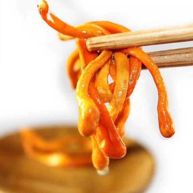 【Canada Direct Mail】 Sifanda 100g (3.53 oz) Dried Cordyceps, also known as Cordyceps Flower, Large Spore Head Golden Cordyceps, Stewing Soup Ingredient, Cold Mix, etc., Kitchen Seasoning Kitchen Ingredients 8