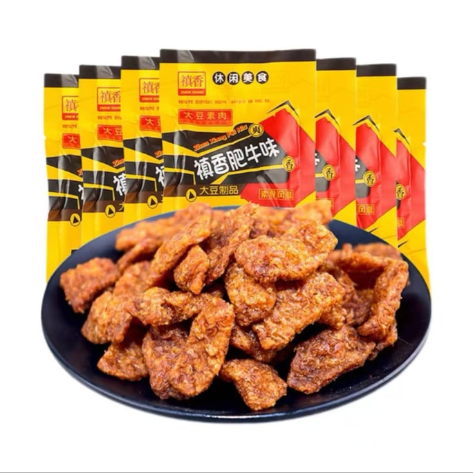 鎮祥きのこ脂牛肉ベジタリアンスパイシーストリップス子供用スナック18g*10パック
