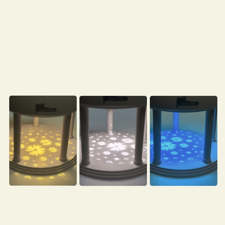 Free Star Creative Projection アンビエントスピーカー、ホワイト、1個 5