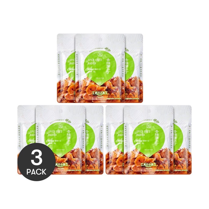盒马 香辣萝卜丁 3包入 150g *3【3份超值装】【爽口下饭菜小菜榨菜】【新旧包装随机发】