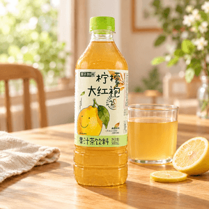 Lemon Da Hong Pao Fruit Juice Tea Drink 16.91 fl oz 【Fruit Juice Content ≥20%】【Wuyi Mountain Da Hong Pao】