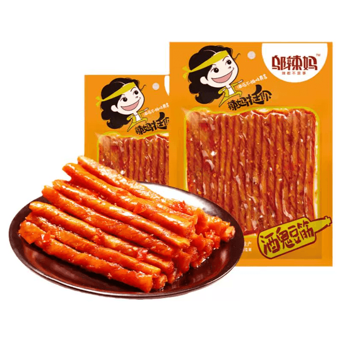 Wu Spicy Mom Drunkard Bean Tendon Hunan Specialty Tofu Spicy Snacks 70g*1 bag