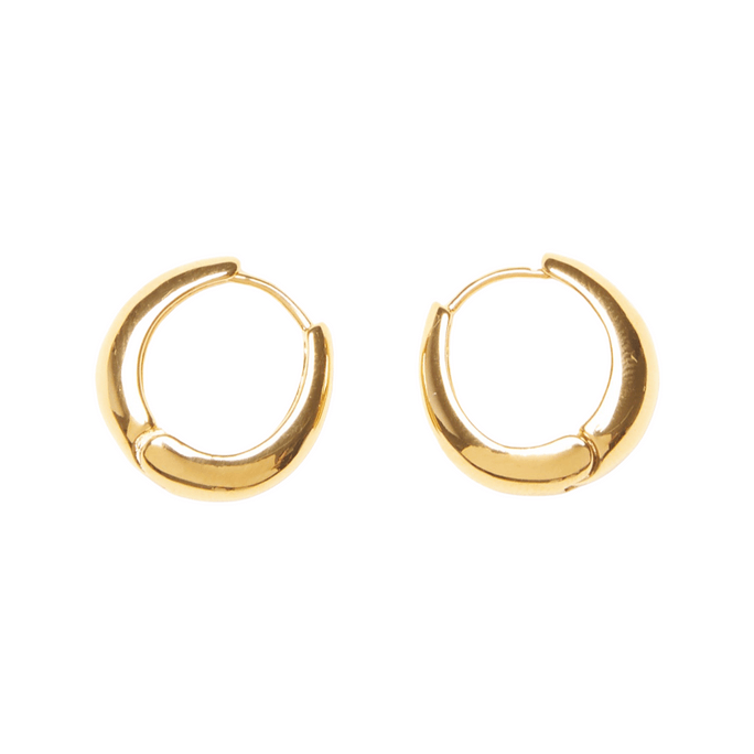 18K Gold Plated Bold Hoop Earrings