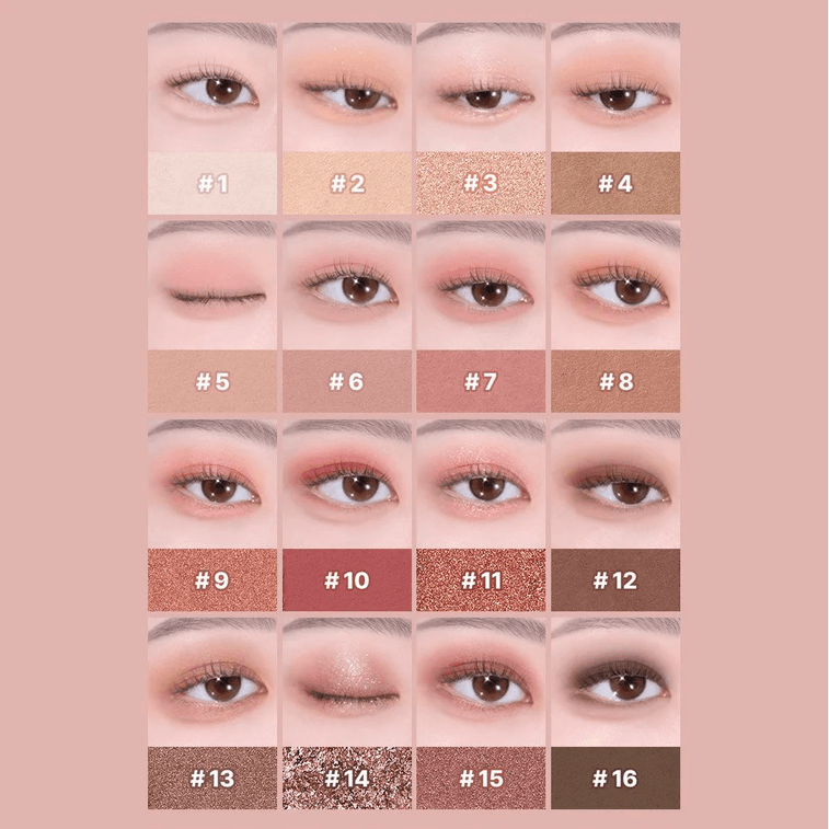 韩国 WAKEMAKE唯可魅 唯可魅 鱿鱼游戏限定版 柔和模糊眼影盘 24号血腥游戏模糊 14g 4