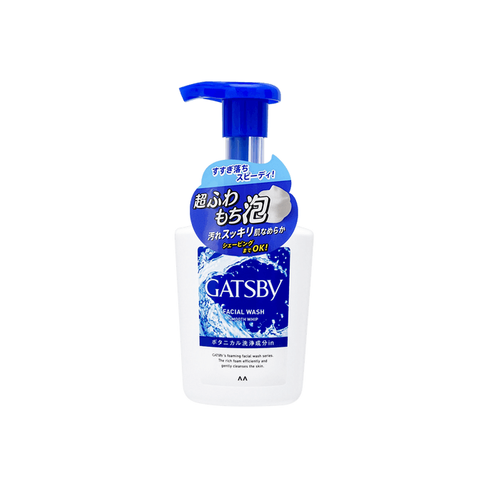 Gatsby Facial Wash Smooth Whip For Men Deep Cleaning 150ml