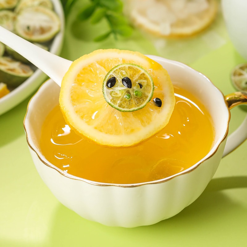 【中國直郵】 婉明 青桔檸檬百香果茶獨立包裝多種水果 味道香甜 回味無窮100g