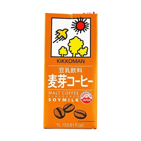 KIKKOMAN Soy Milk Malt Coffee Flavor, 33.81 fl oz - Yami.com