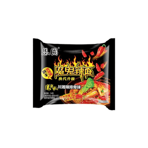 【中国直邮】 思圆 魔鬼辣面方便面袋装夜宵速食食品口味泡面川湘辣排骨味114g*1袋