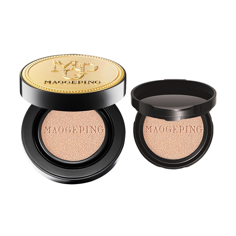 MAOGEPING毛戈平MGP 奢華魚子醬無瑕氣墊粉底液 強遮瑕 輕妝感養膚防曬乾皮氣墊 SPF30·PA+++ 8g #801 白皙膚色 隨肌應變 奢華緞光感 3