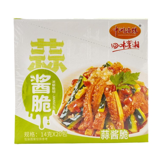 Konjac Strips Snack, Garlic Flavor,9.9 oz