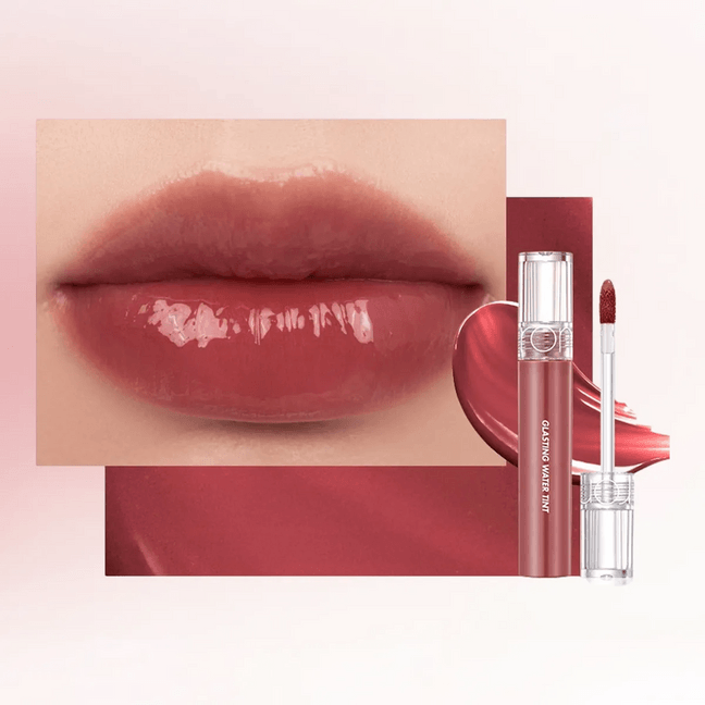 韩国ROM&ND柔魅得 玻璃光水膜唇釉 水润透明不粘腻 持久持色染唇 4g #16 FIGRISE 玫瑰无花果