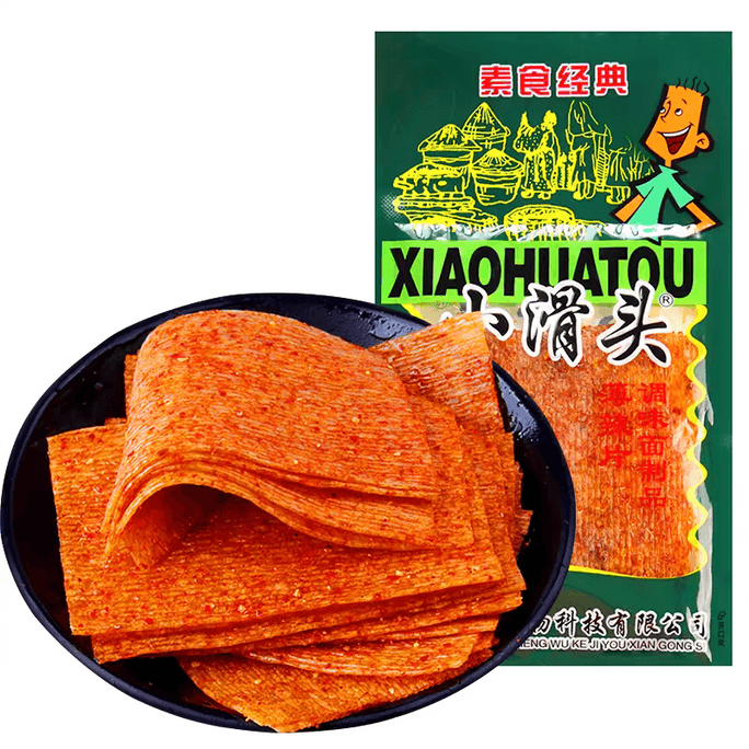 【中国直邮】 小滑头 麻辣面筋薄辣片辣条18g/袋