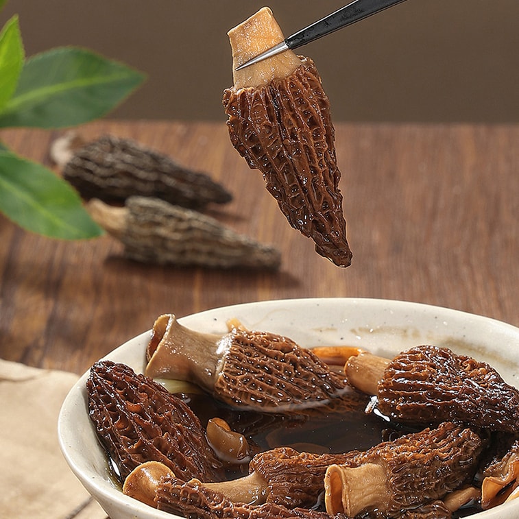 南京同仁堂 羊肚菌 精品野生菌菇四川山珍特产煲汤炖鸡南北干货30g 【中华老字号】0熏硫0添加火锅食材个大饱满肉厚无沙【精美罐装更易保存】 5